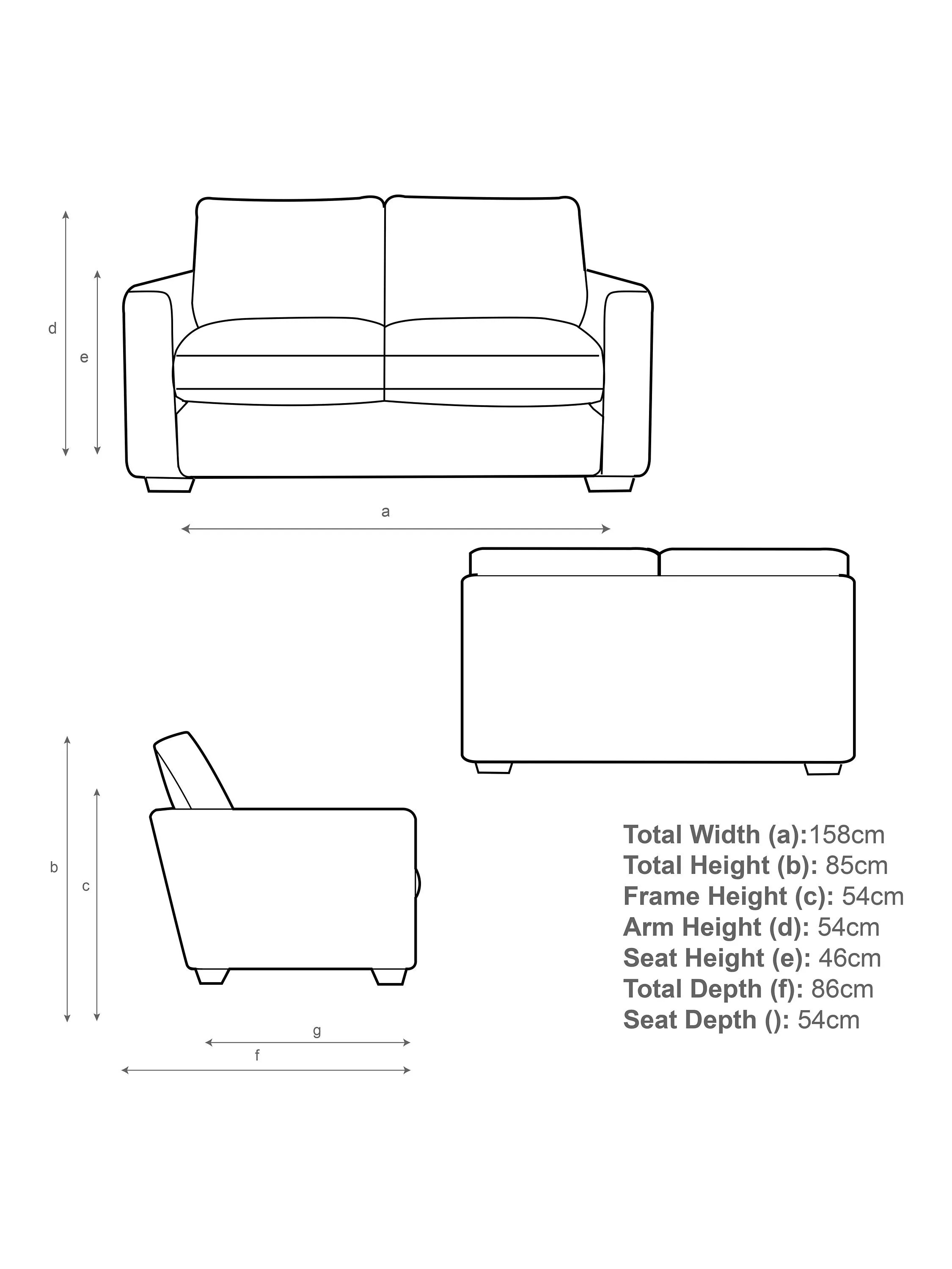 John Lewis Oliver Small 2 Seater Leather Sofa, Light Leg, Vintage Toffee