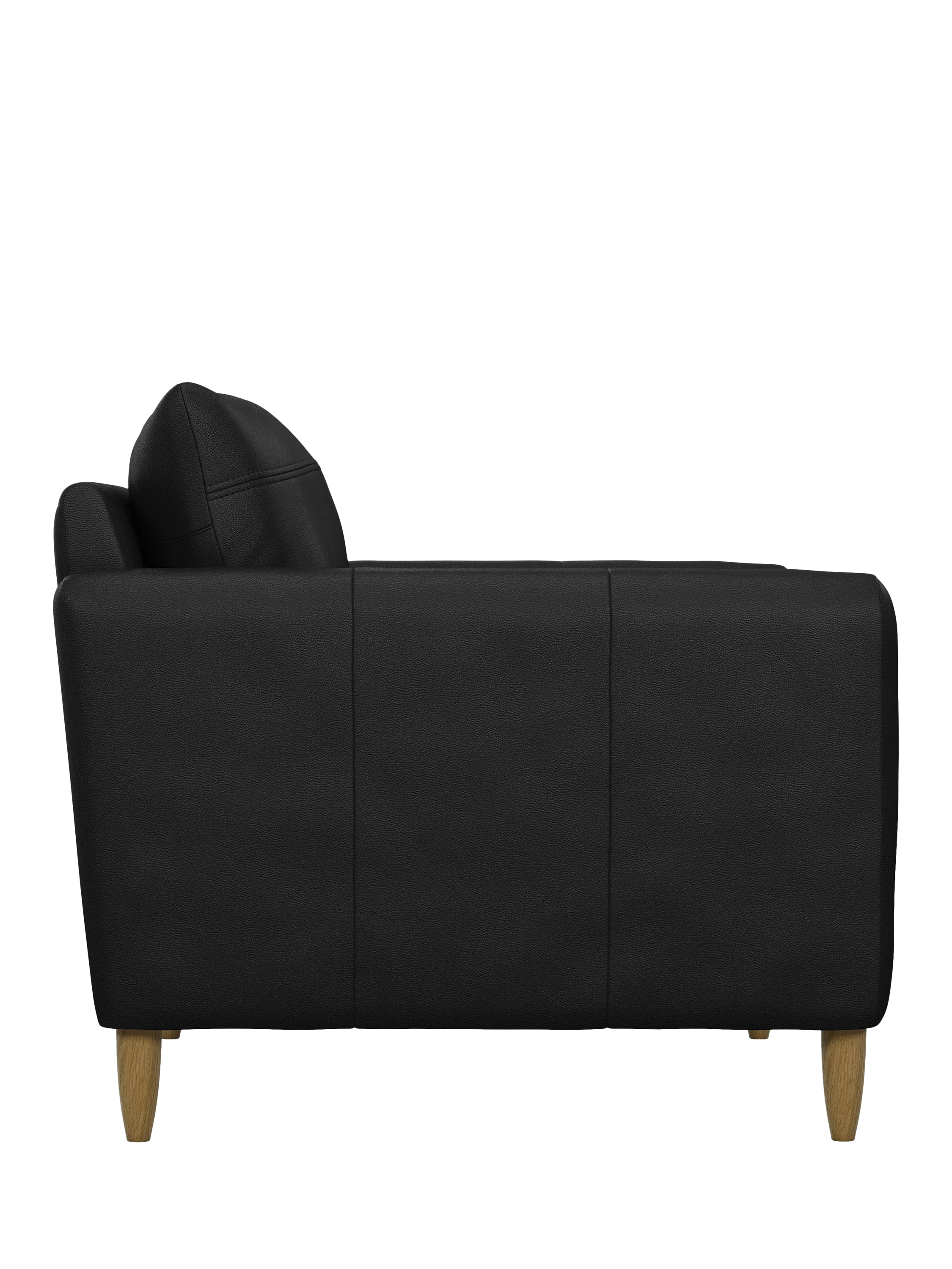 John Lewis Bailey II Leather Snuggler, Light Leg, Matt Black