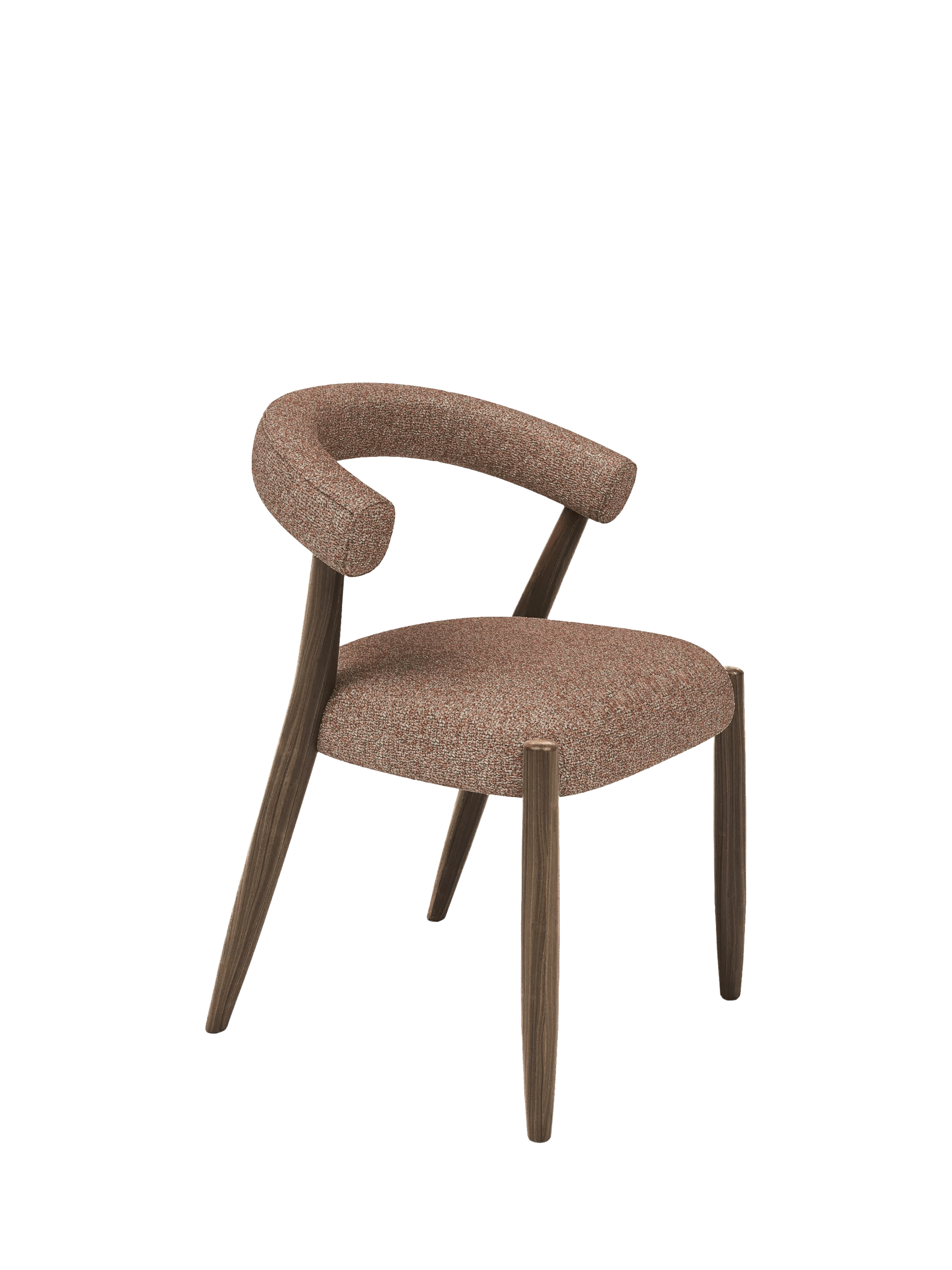 John Lewis Odell Dining Chair, Smoked Oak Leg, Atlas Kiln