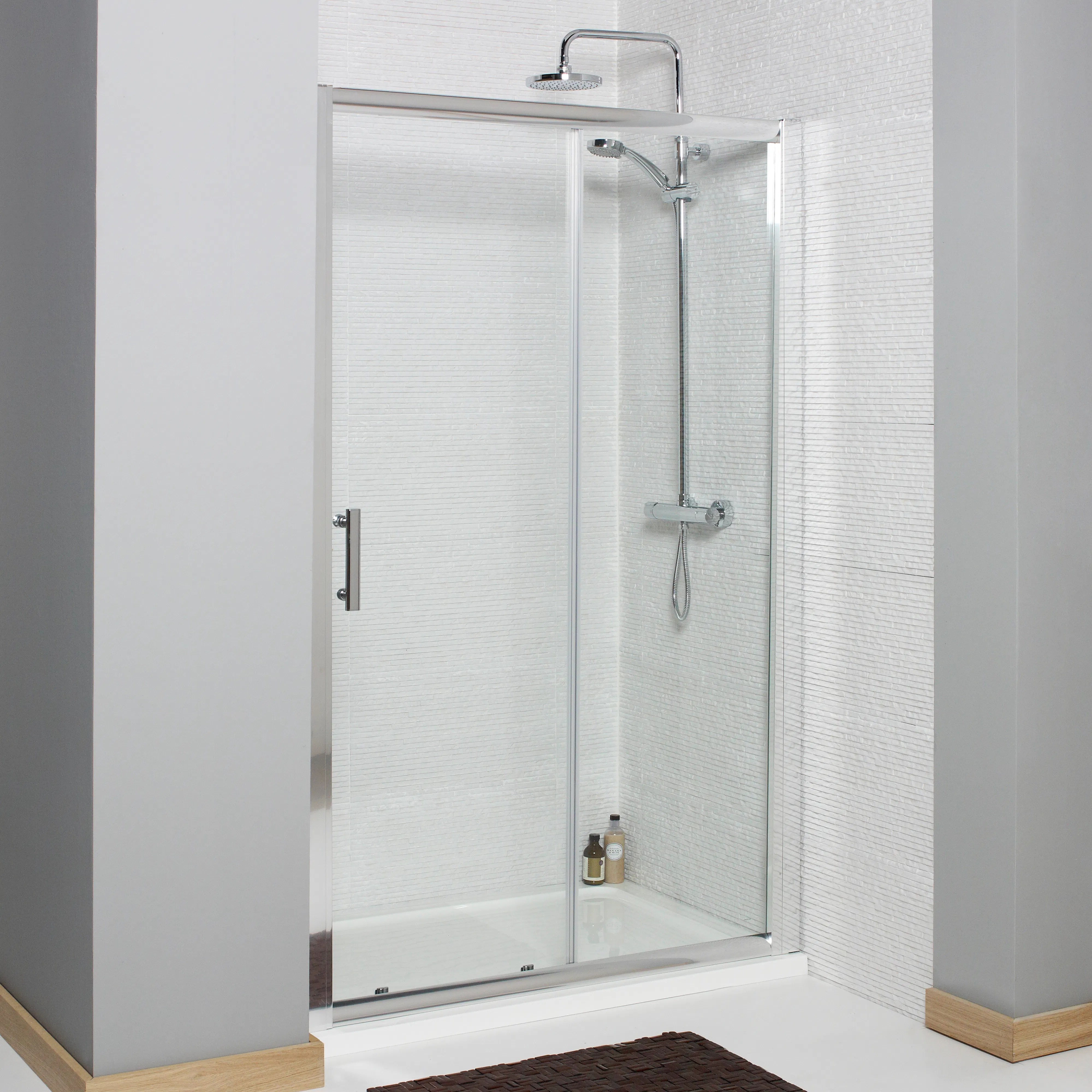 Kartell KVit KV6 Sliding Shower Door 1700mm x 1850mm