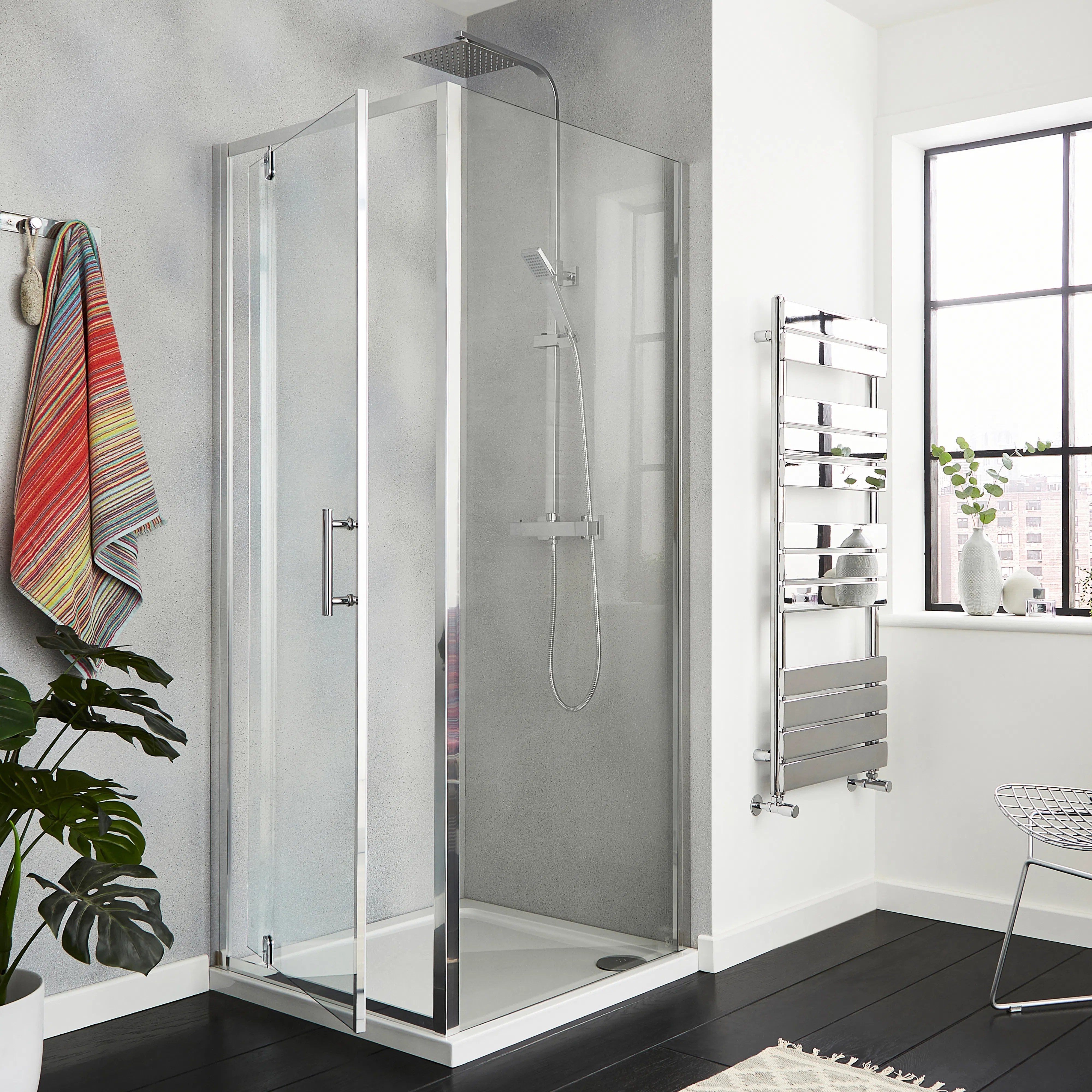 Kartell KVit KV6 Pivot Shower Door 760mm x 1850mm