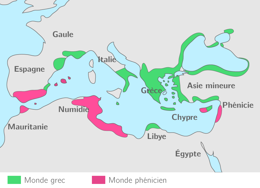 Les Défis De La "Carte De La Grèce Antique 6Ème" Kartable 6ème Histoire Spécifique Cours Le monde des cités grecques