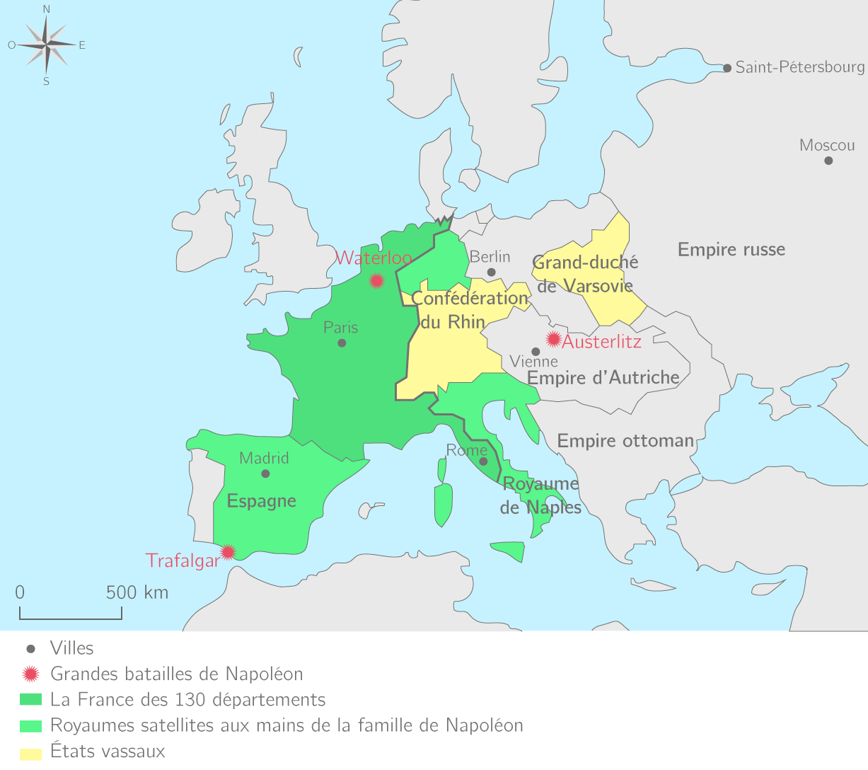 Pain Points De "L'europe En 1811 Carte" La Révolution française et l'Empire (1789 1815) 4e Cours Histoire