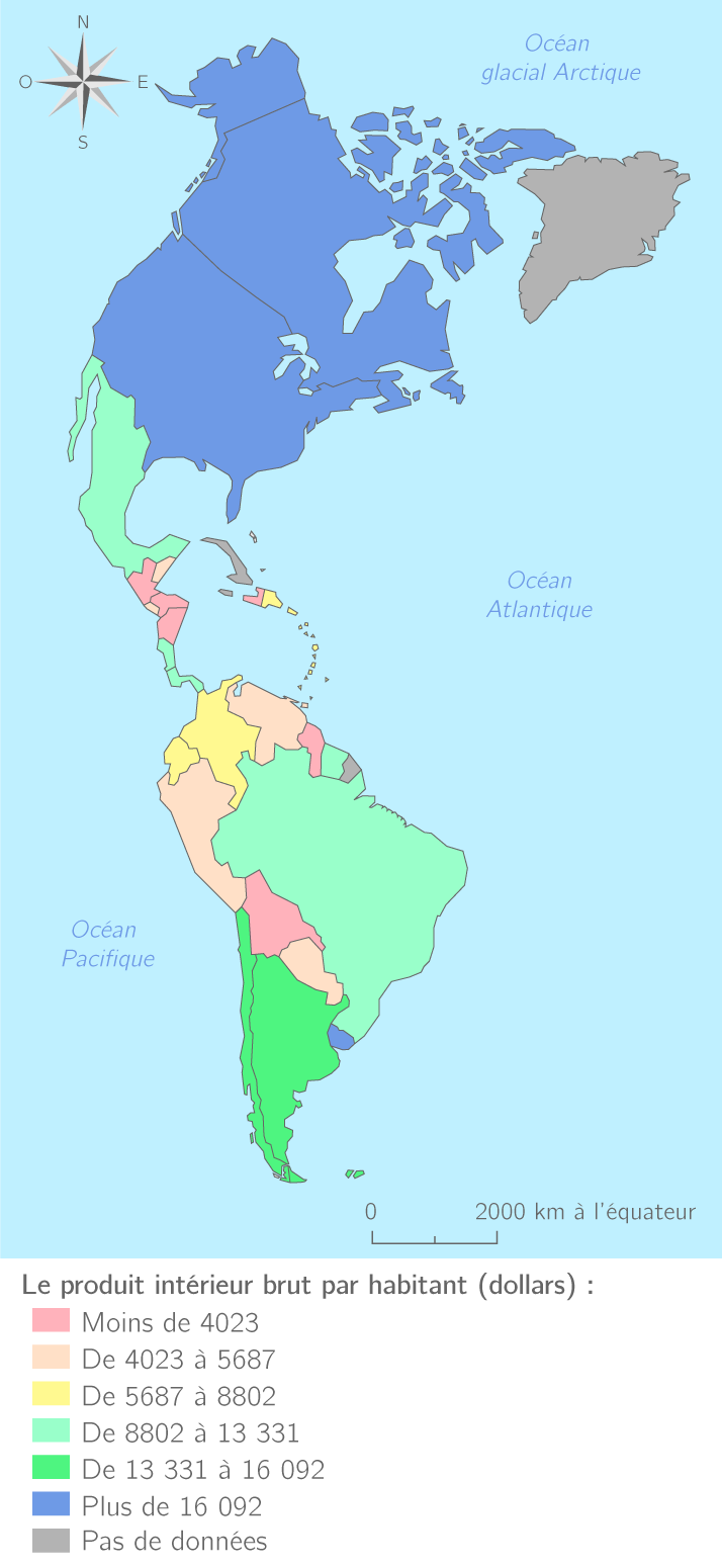 Pain Points Du Fond De Carte Continent Américain Les contrastes du continent américain TS Questions sur documents