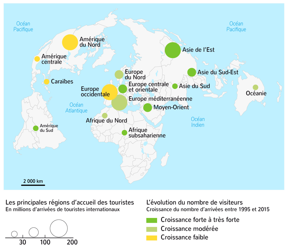 Le tourisme et ses espaces 4e Cours Géographie Kartable