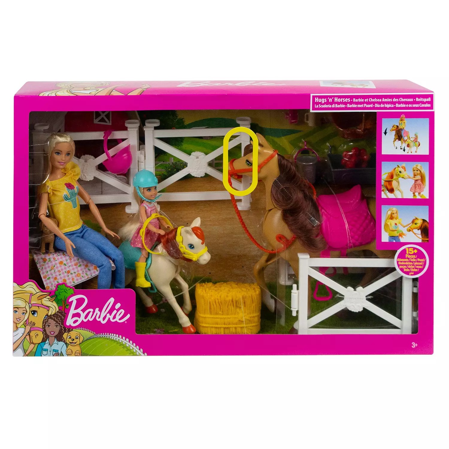 Dolls Barbie On The Go Ultimate Stable Playset Mattel FHV93 Dolls & Accessories Playsets