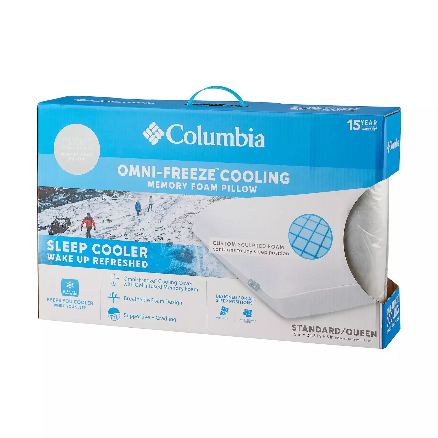 Columbia Ice Fiber Memory Foam Pillow