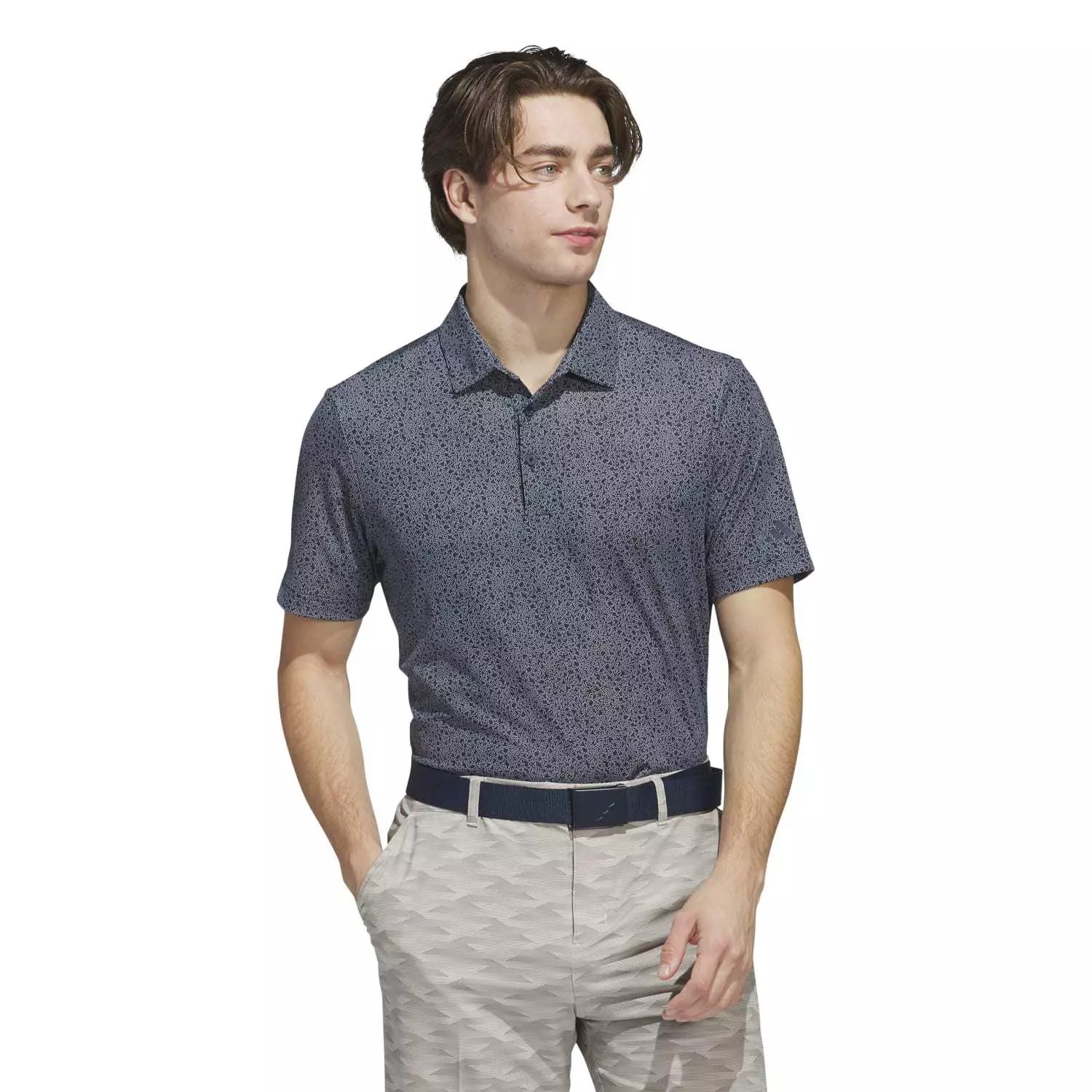 adidas Men’s Ultimate365 Mini Bunker Golf Polo Shirt  (Navy) .5 & More