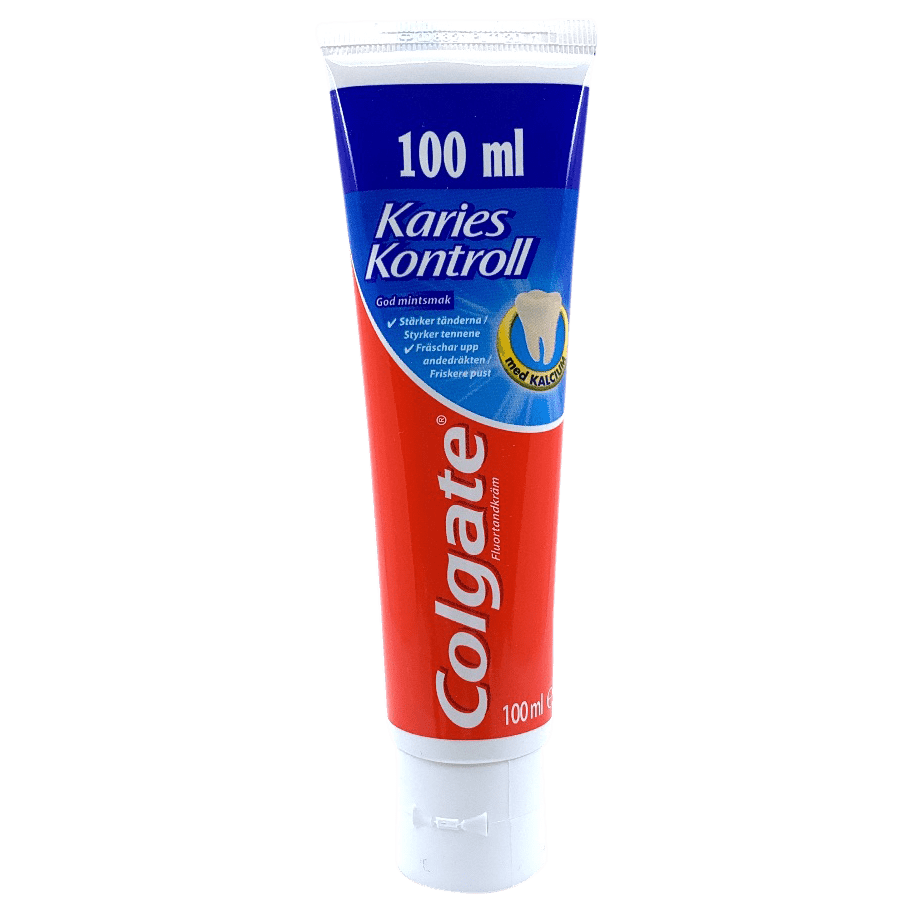 Colgate karies kontroll tannkrem Krónan