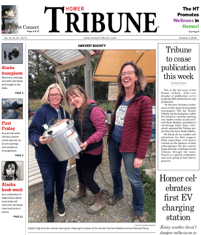 ‘Pretty much our hometown voice’ Homer residents mourn loss of local