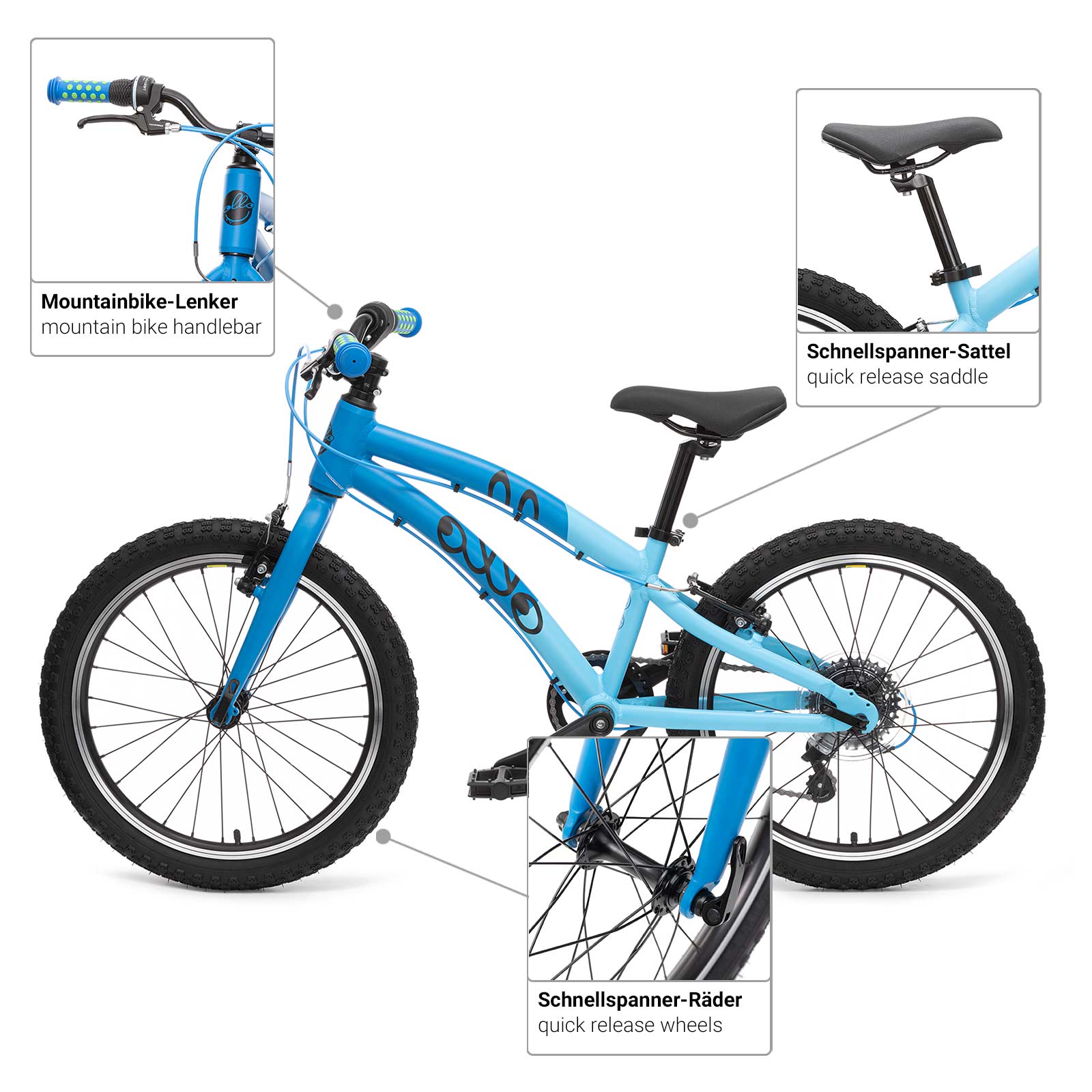 Fahrrad Kinder ab 6 Jahre OLLO Bikes Kinderfahrrad 20 Zoll