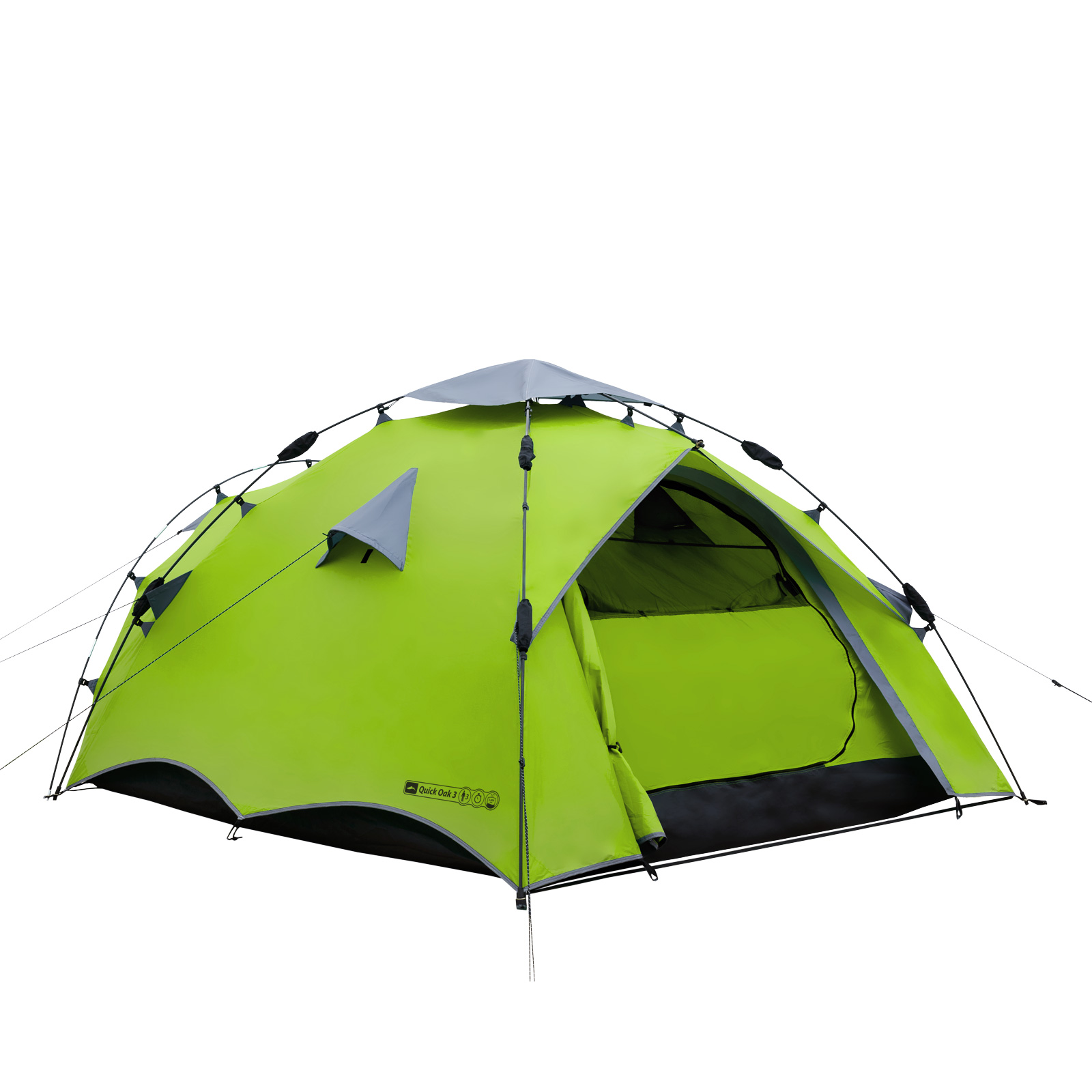 3 Personen Zelt QEEDO Quick Oak 3 Sekundenzelt Campingzelt Wurfzelt Pop
