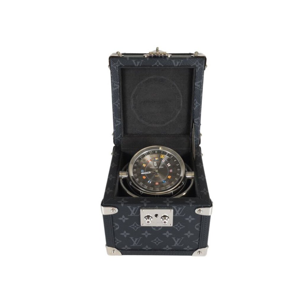 Louis Vuitton Trunk Table Clock Luxe Du Jour