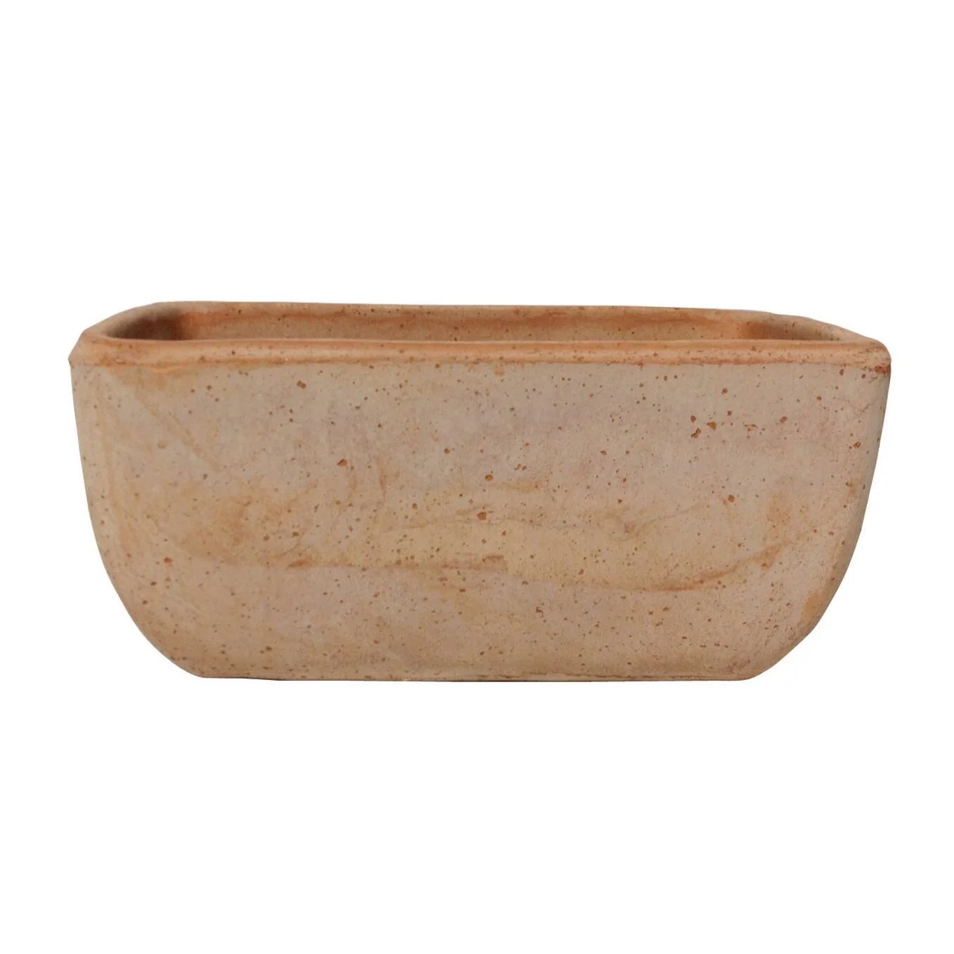 Fioriera Liscia in terracotta colore H 13 cm, L 16 x P 30 cm