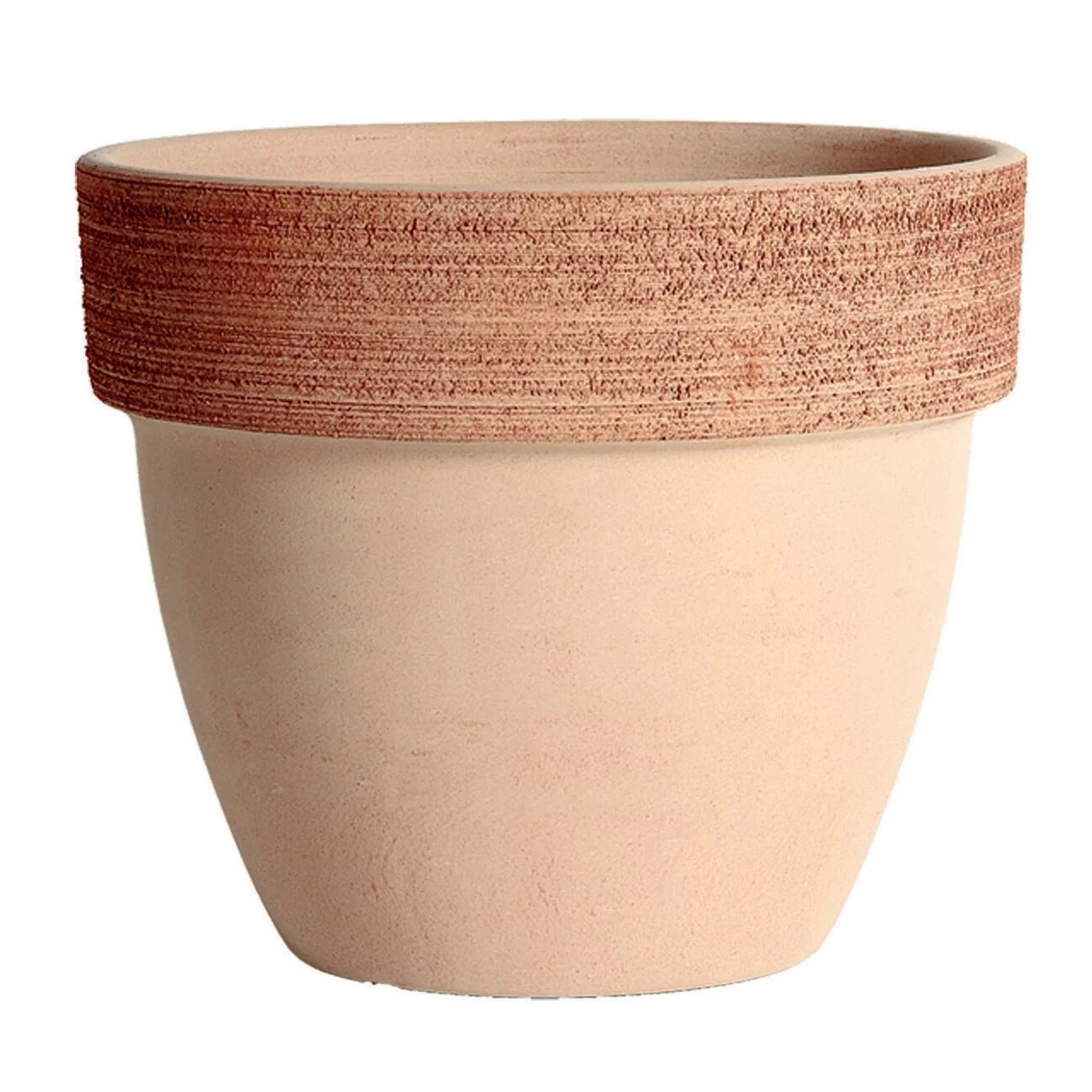 Vaso Palladio graffiato in terracotta colore H 47.5 cm, Ø 55