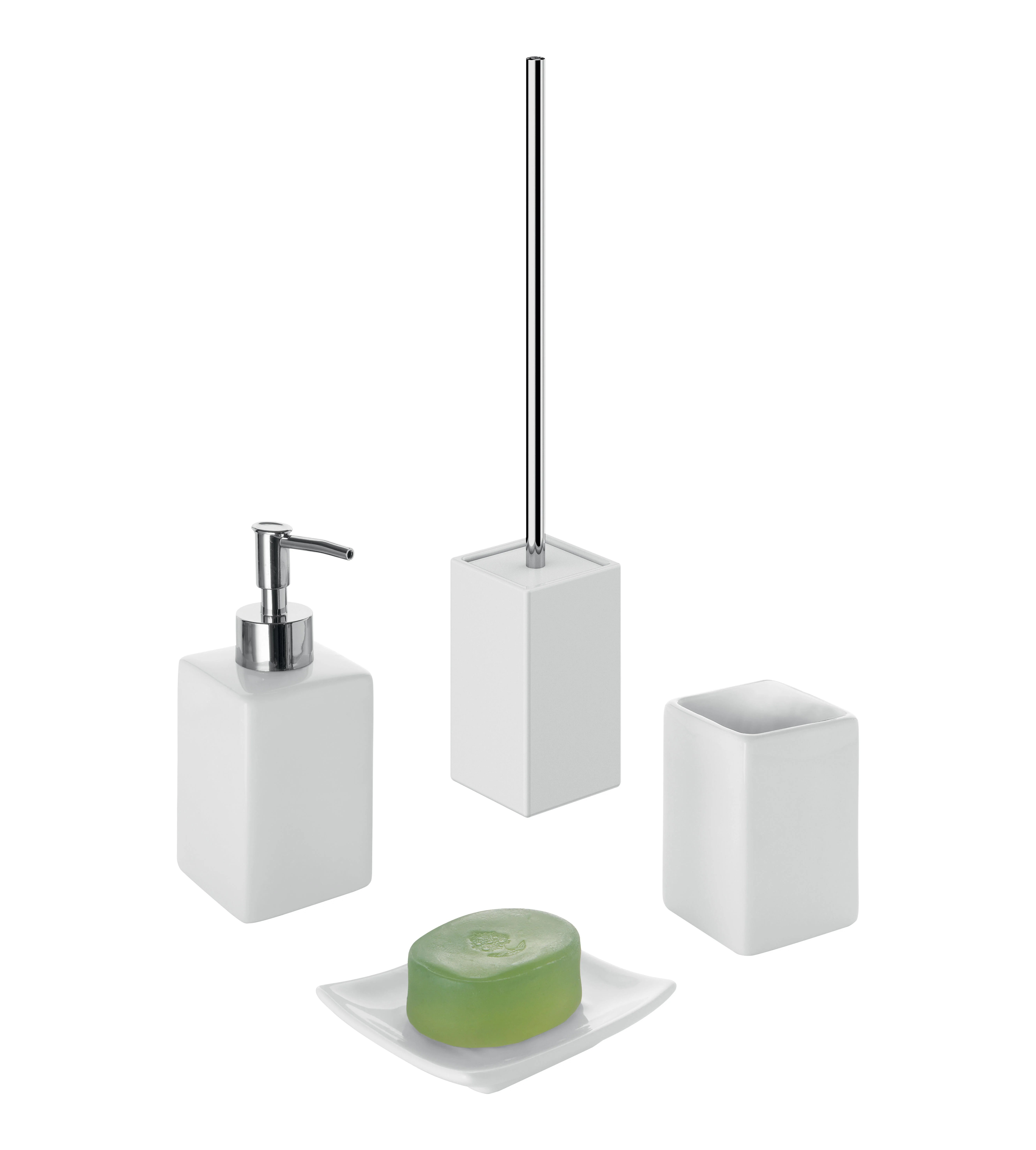 Set di accessori per bagno bianco in ceramica Leroy Merlin