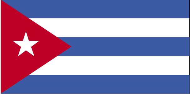 Die Nationalflagge von Kuba