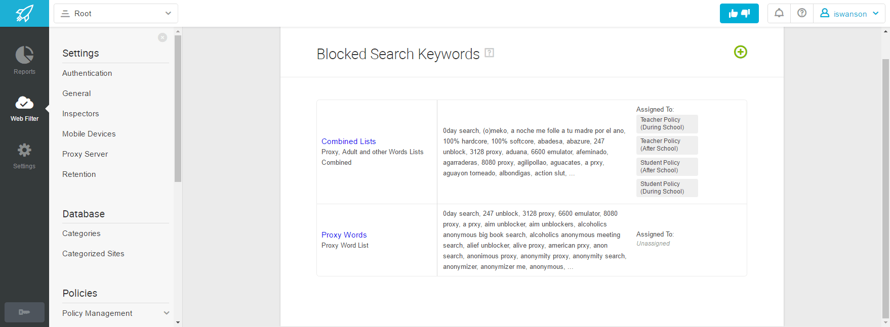 Blocked Search Keywords Basics Lightspeed Systems Community Site