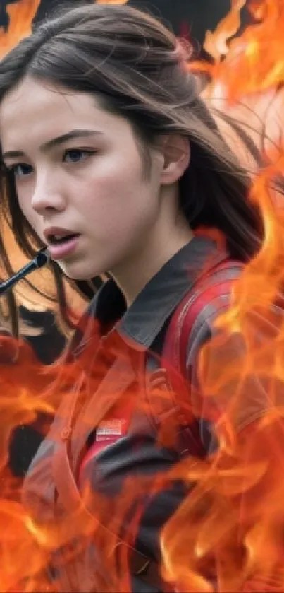 Dynamic Firefighter Hero Wallpaper Free Download