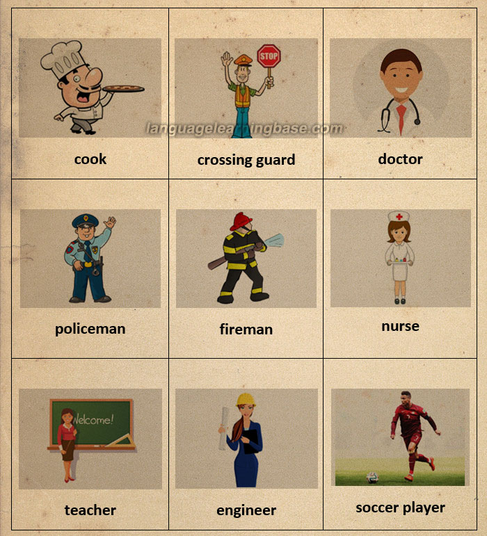 Jobs And Occupations Free Flashcards And Board Games Games4esl