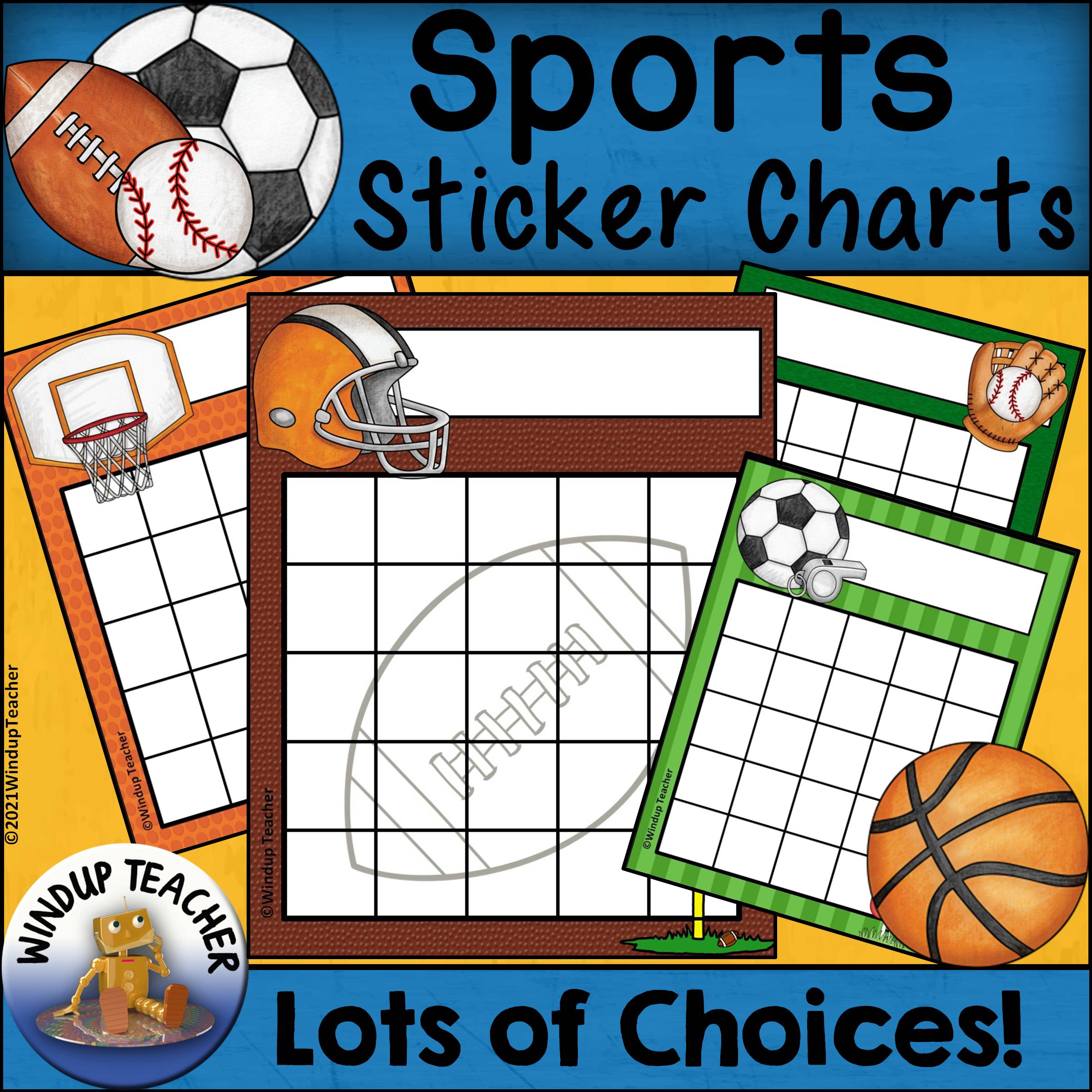 Sports Sticker Charts Made By Teachers
