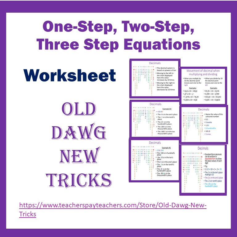 One-Step, Two-Step, Three Step Equations Worksheet | Made By Teachers