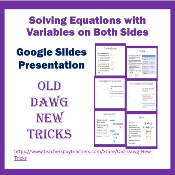 Solving Equations with variables both sides Quiz Made By Teachers