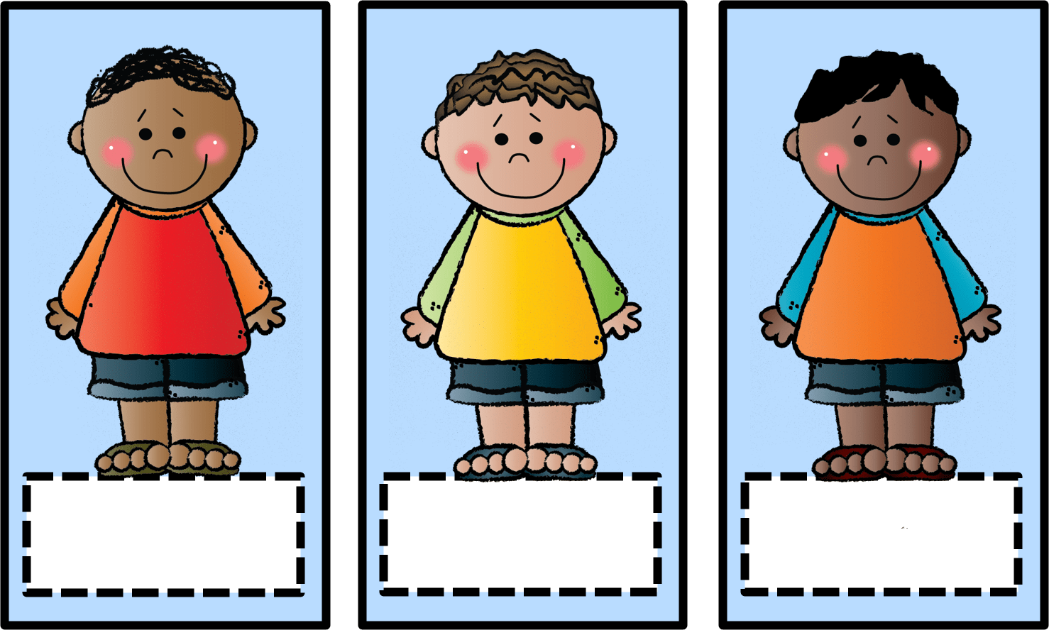 Kids Cut Outs Name Labels Name Tags Made By Teachers