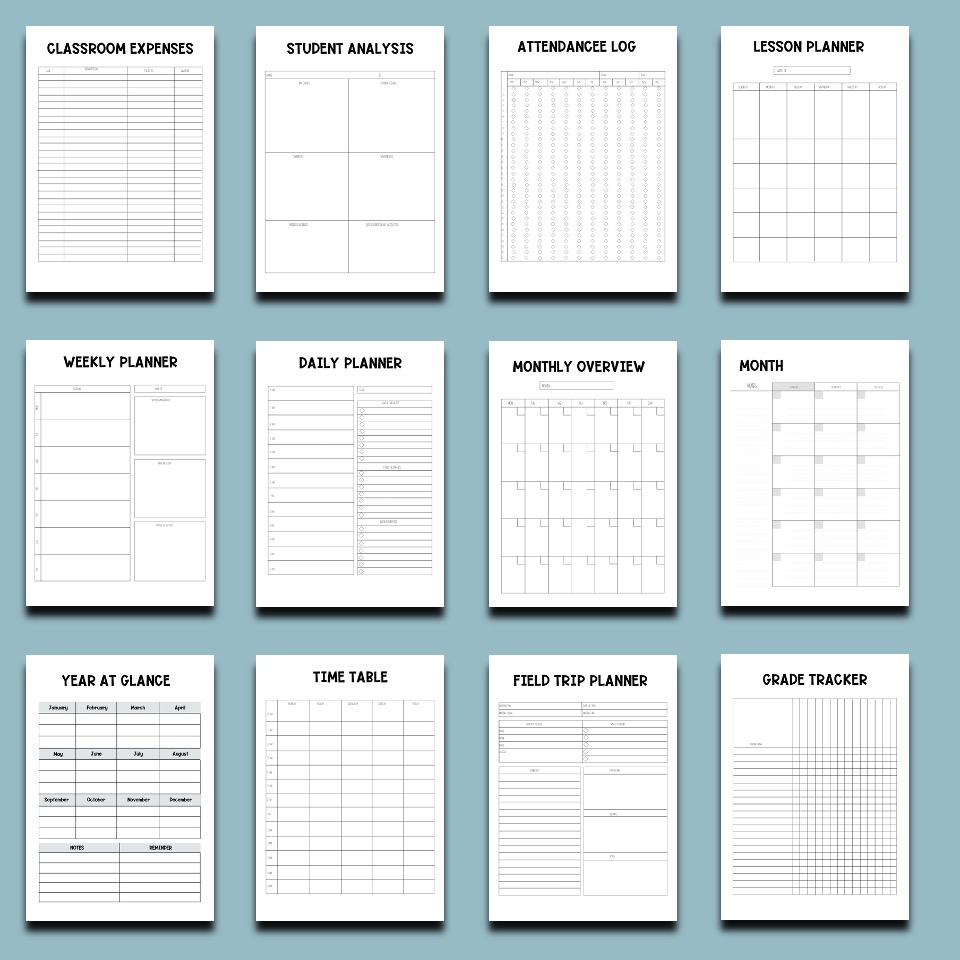 Printable Teacher Planner Pages - Made By Teachers