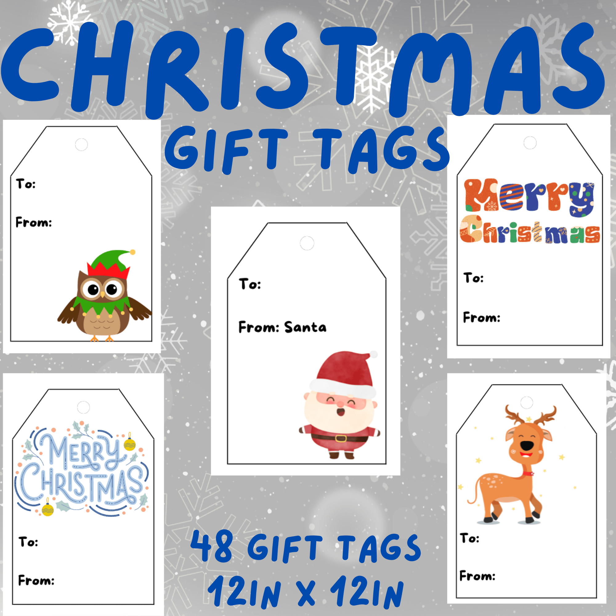 Christmas Gift Tags Printable