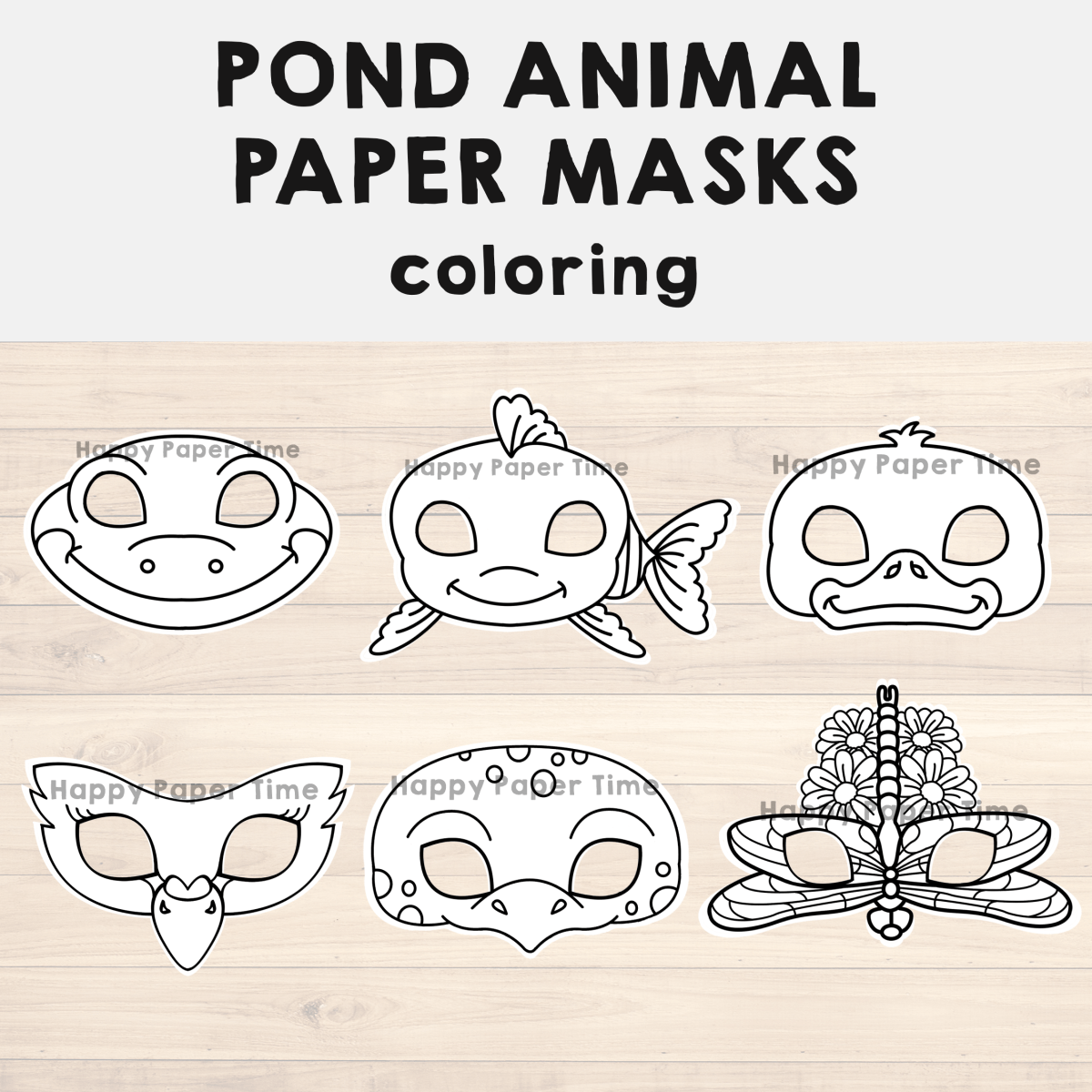 Frog Mask Template
