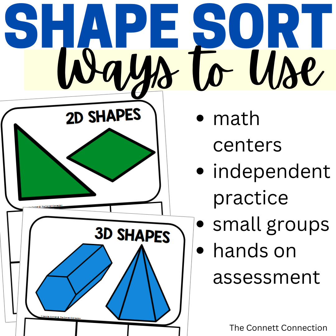 Shape Sorting for 2D and 3D Shapes | Made By Teachers