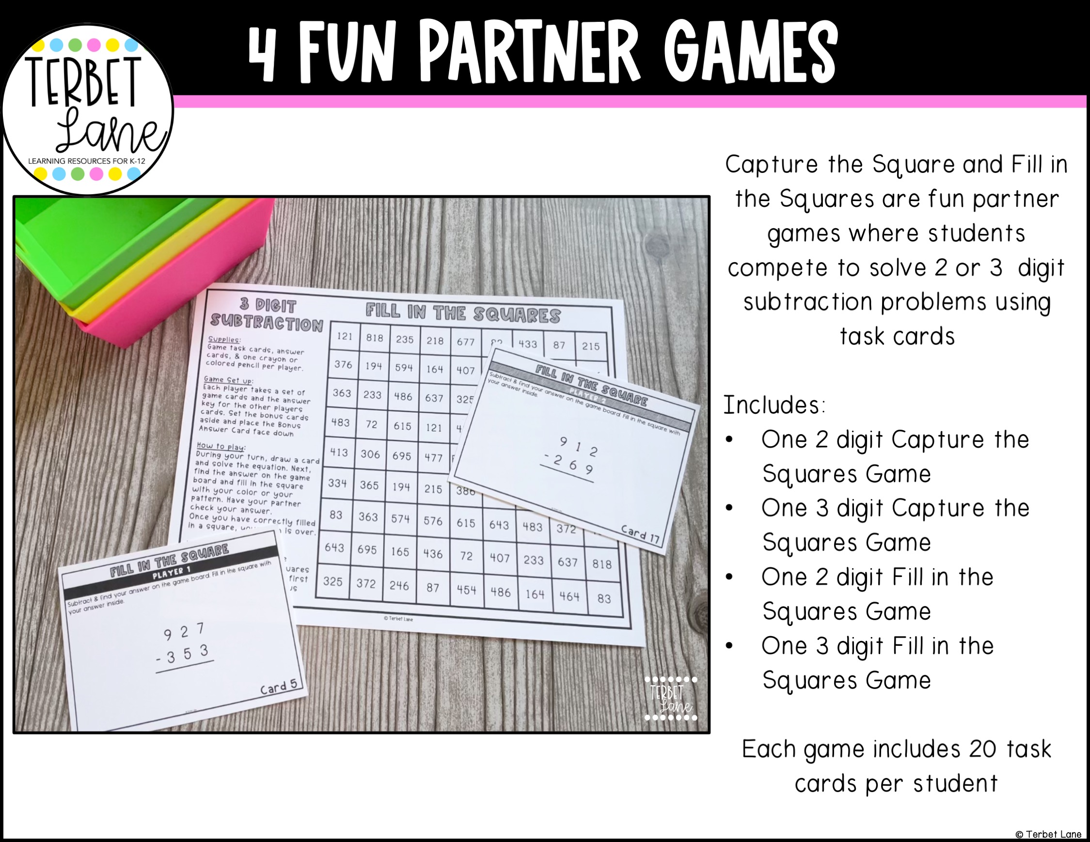 2 and 3 Digit Subtraction with Regrouping Games and Activities | Made