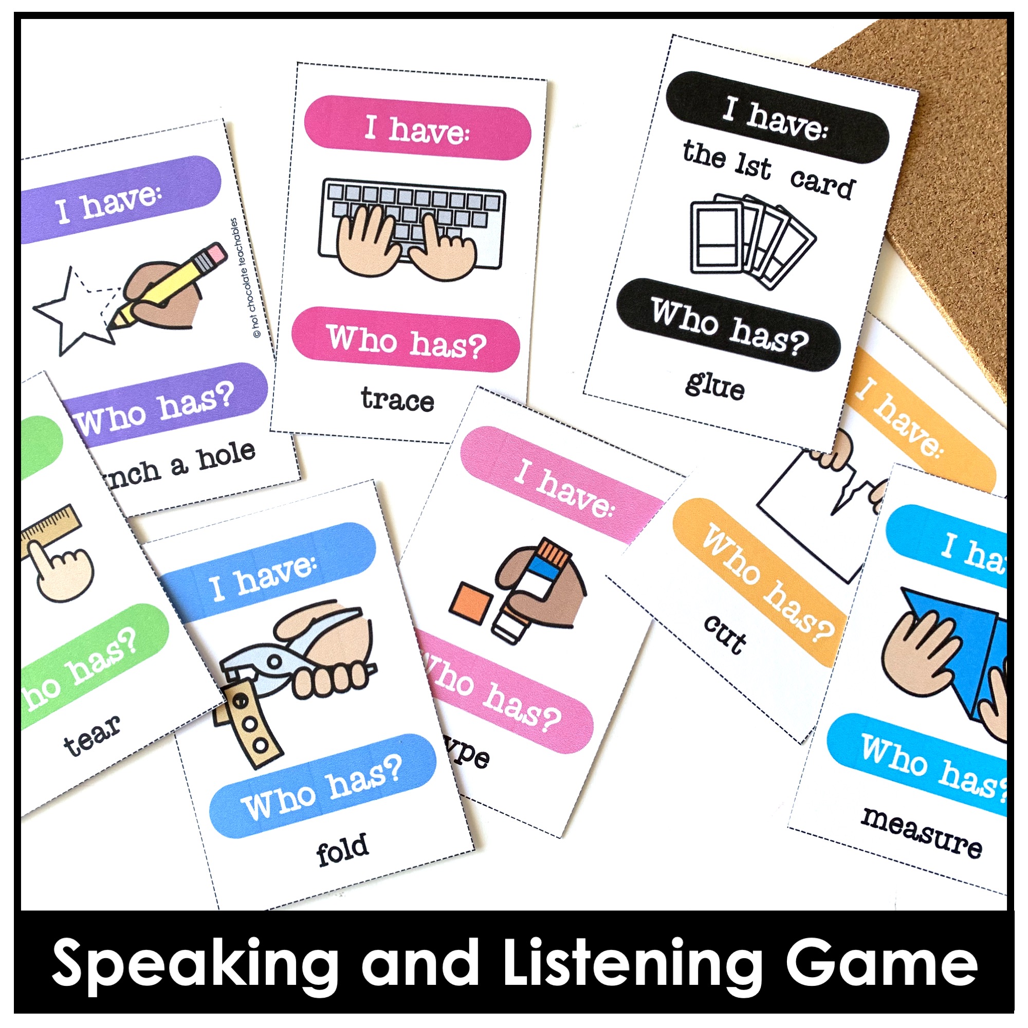 Classroom Instructions ESL Card Match Game I haveWho Has? Made By