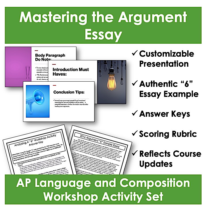AP Language & Composition Mastering the Argument Essay Writing