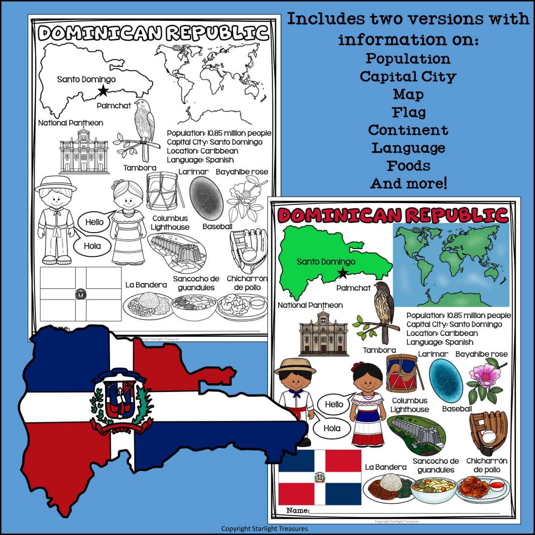 Dominican Republic Fact Sheet for Early Readers | Made By Teachers