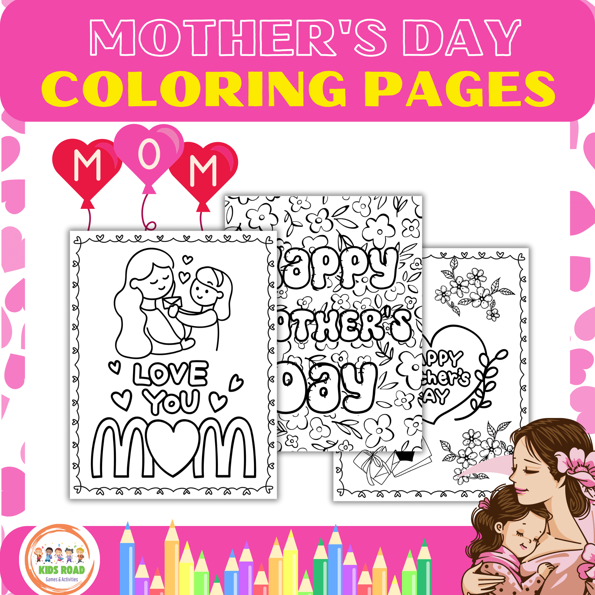 Mother’s Day coloring pages activity for PreK 2nd! Made By Teachers