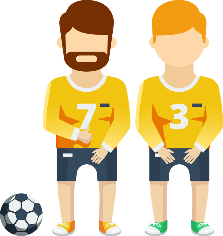 free flat style soccer football icons vector 921649