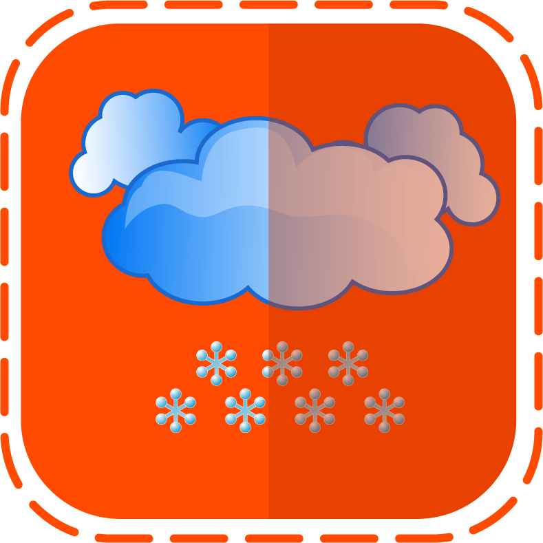 free weather forecast elements squares vector 732039