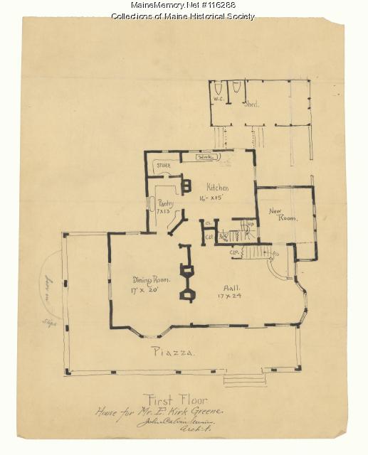 House for E. Kirk Greene, ca. 1900 Maine Memory Network