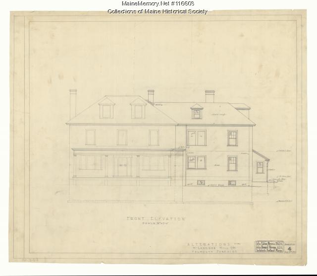 Mark Langdon Hill house, Falmouth, 19301954 Maine Memory Network