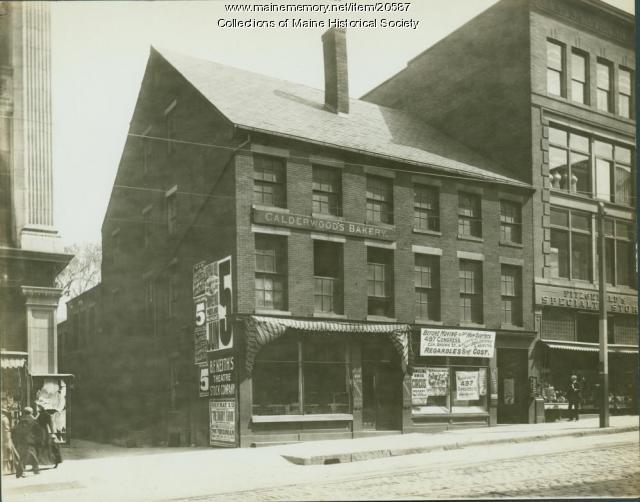 Item 20587 Calderwood Bakery building, Portland, ca. 1911 Vintage Maine Images