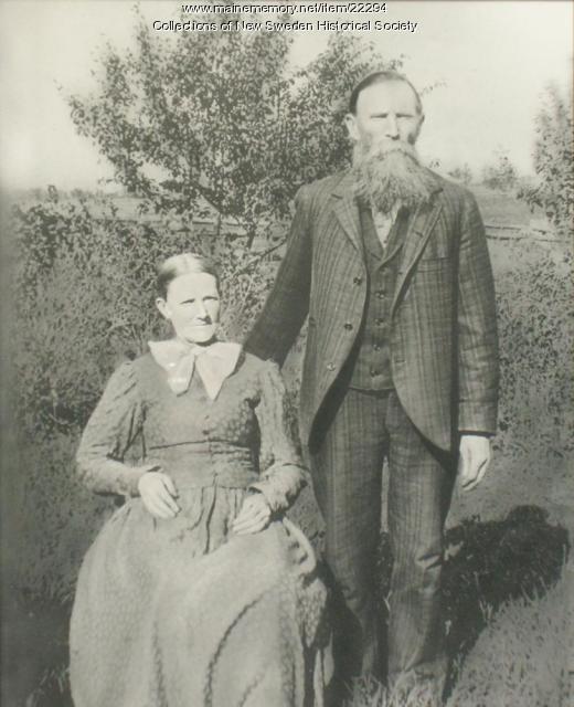 Nils and Karna Persson, New Sweden, ca. 1890 Maine Memory Network