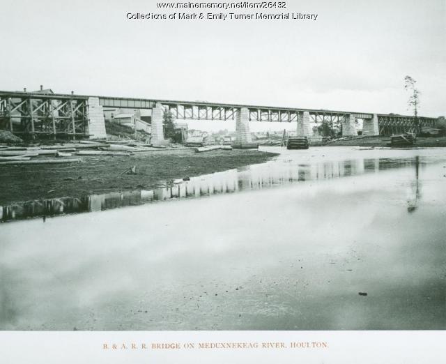 Bangor and Aroostook Railroad Bridge, Houlton, 1895 Maine Memory Network
