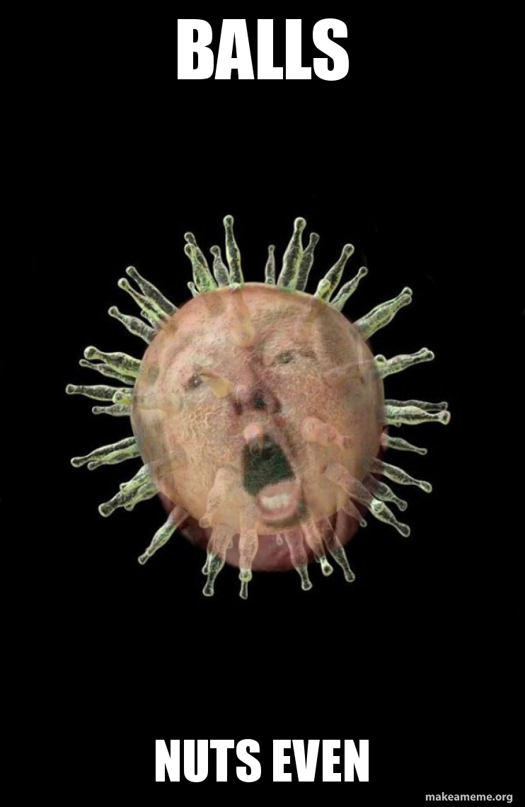 Balls Nuts even Trumpvirus TrumpPandemic Make a Meme