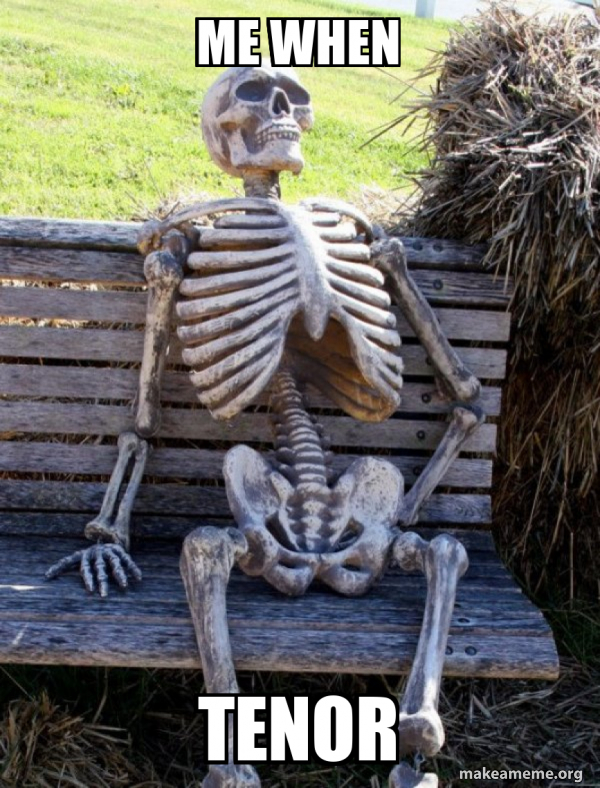 me when tenor Waiting Skeleton Make a Meme