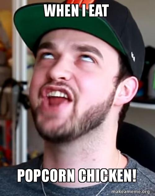When I eat Popcorn CHICKEN! Ali A FACE Make a Meme