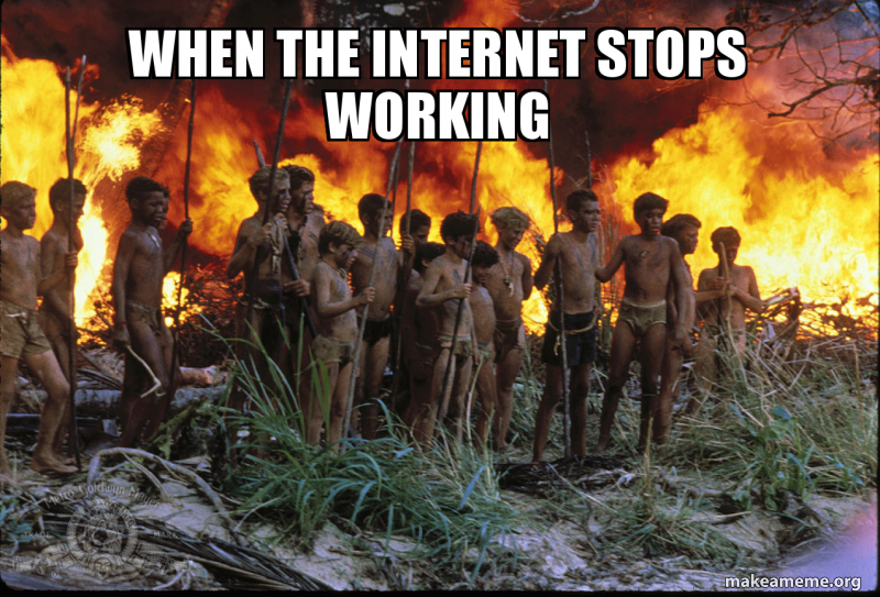 when the stops working Make a Meme