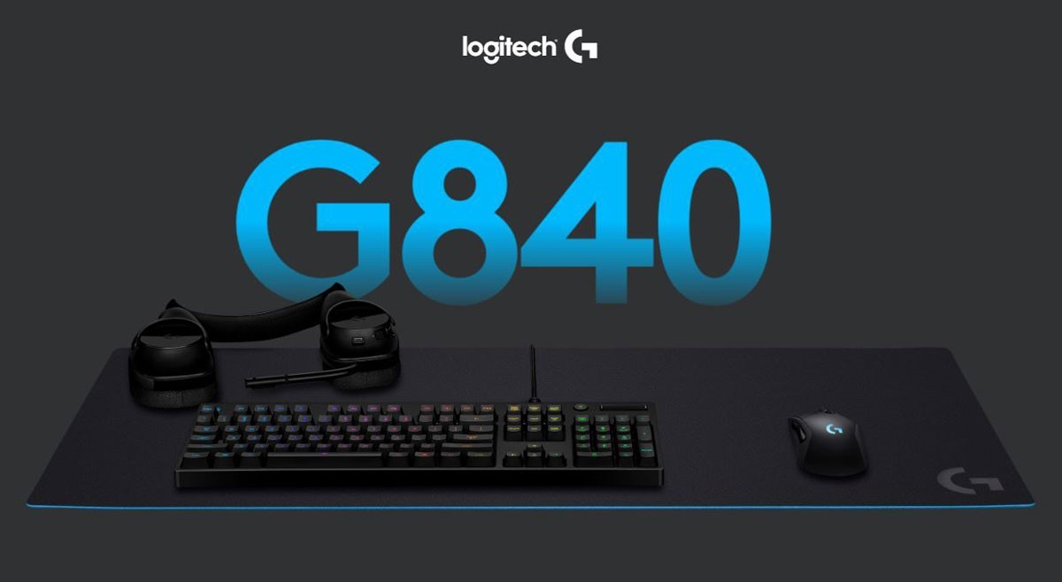 Logitech G840 XL Gaming Mouse Pad, Black Mouse Pads Memory Express Inc.