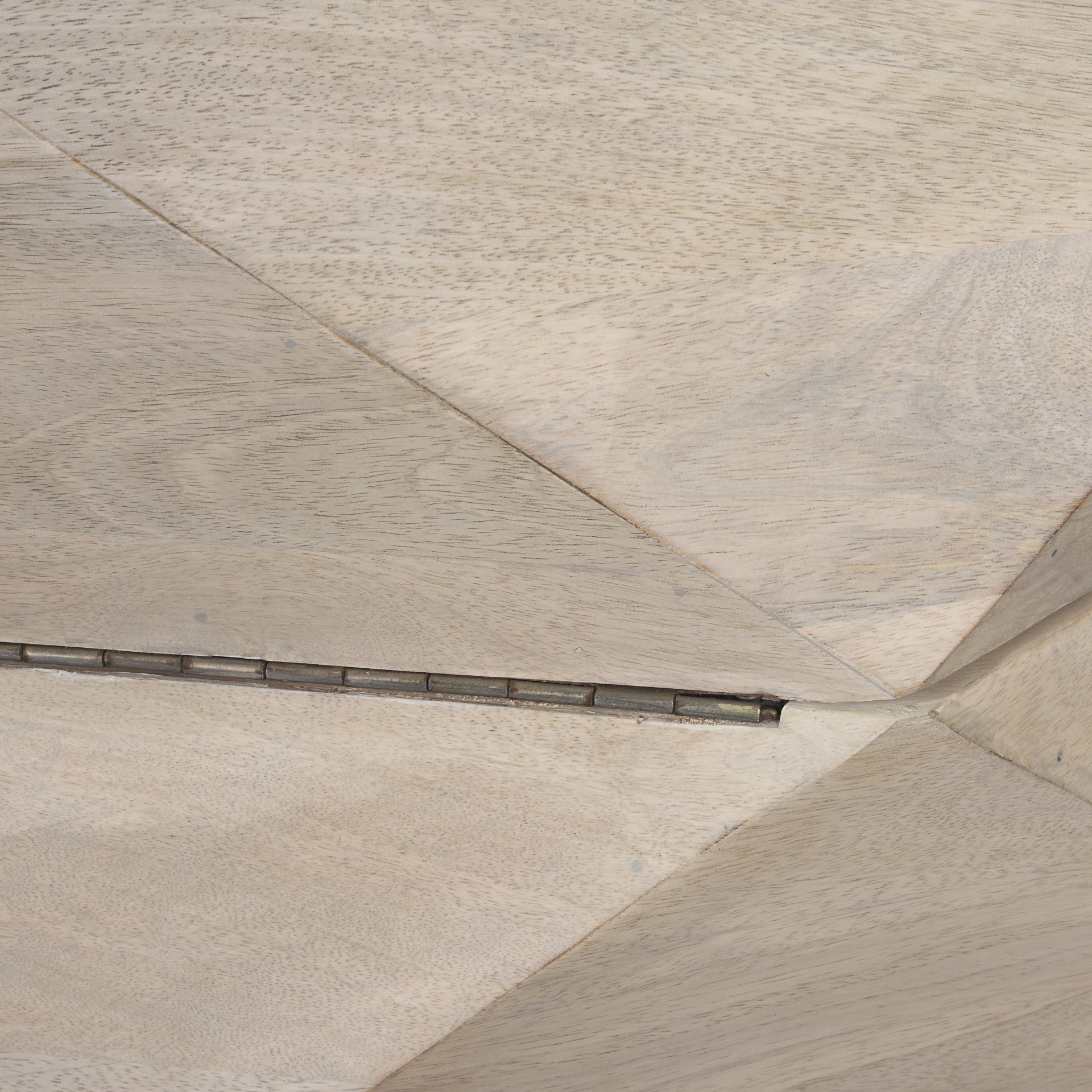 Arreto Hexagonal Hinged Solid Wood Top and Base Coffee Table Art Furniture